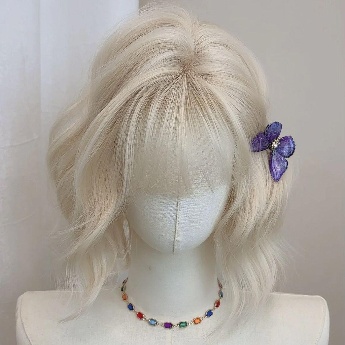 Odd Female Simulation Age Reduction Small Wig Short Curly Hair