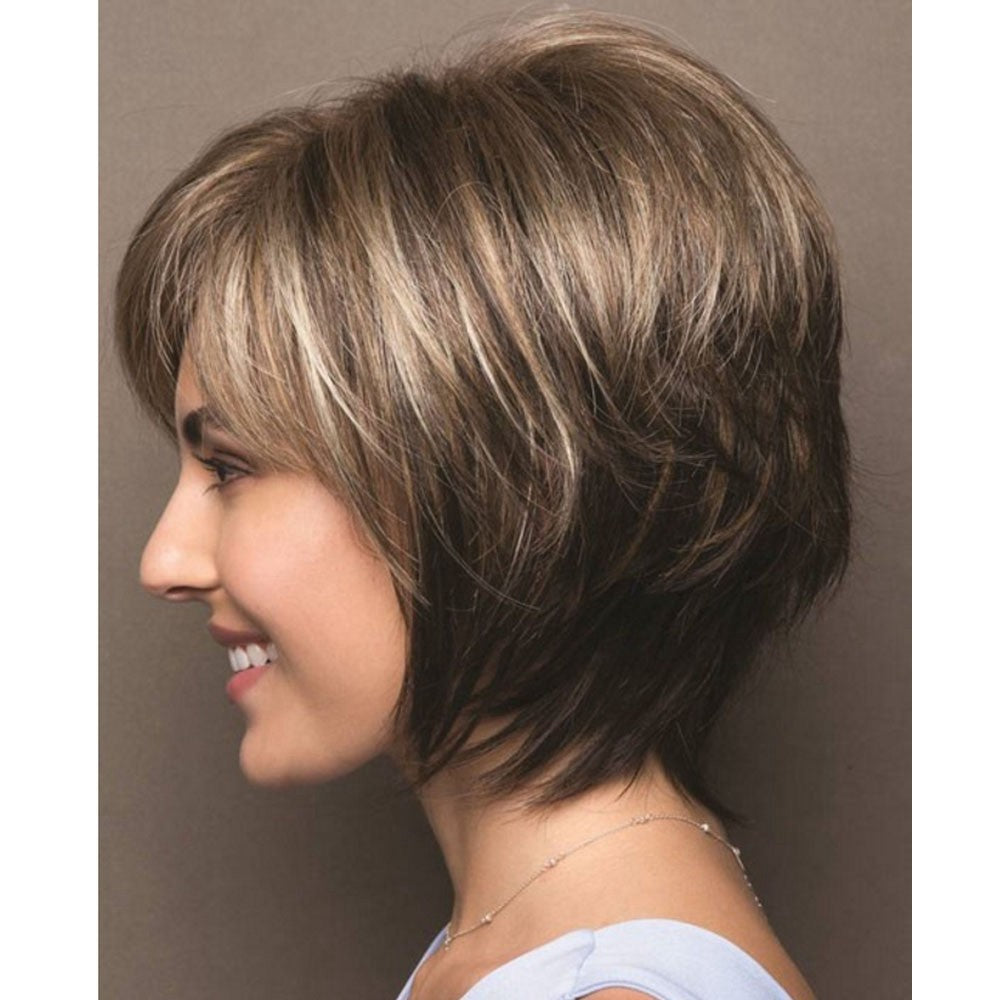 Trendy Women's Fiber Fashion Synthetic Wigs Wig Short Straight Hair
