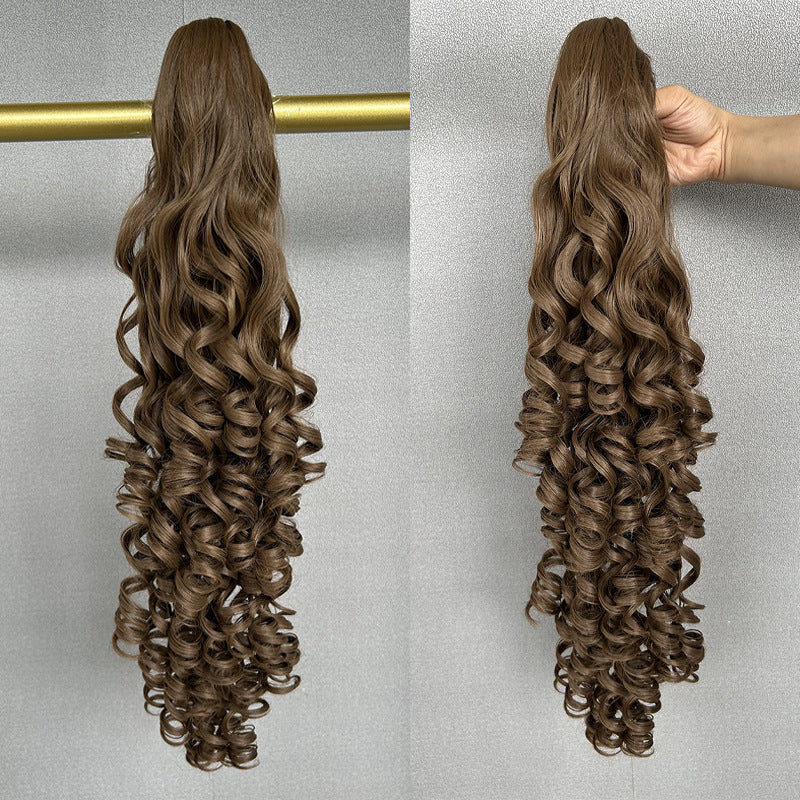 Grip Big Wave Long Curly Hair Claw Wig Ponytail