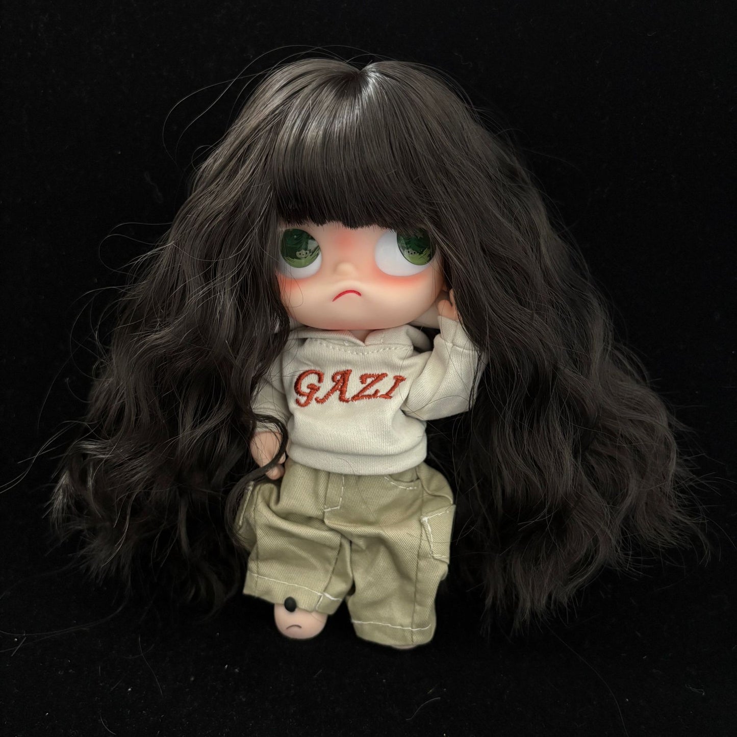 Sister Ga Zi Gingerbread Man Optional Bangs Long Curly Hair Cos Wig