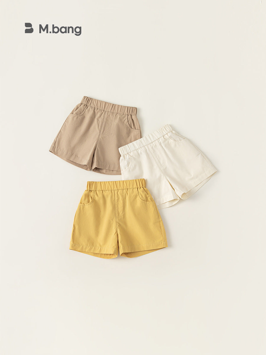 Children's Clothing Boy Versatile Shorts Solid Color Casual Summer Thin Children's Pants