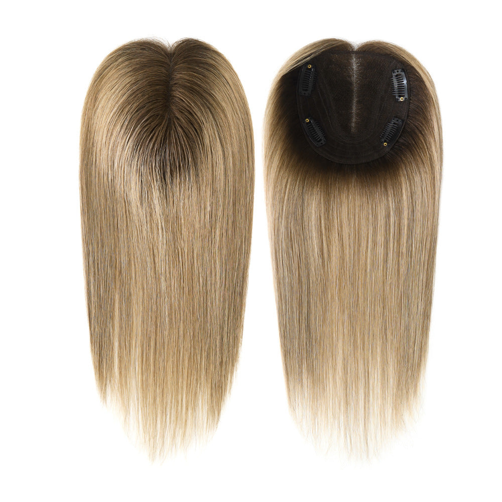 White Human Wigs Ladies Hair Piece Long Straight Wig