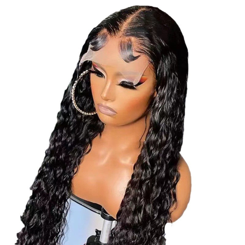 Women's Front Lace Chemical Fiber Curly Wig Long Curls