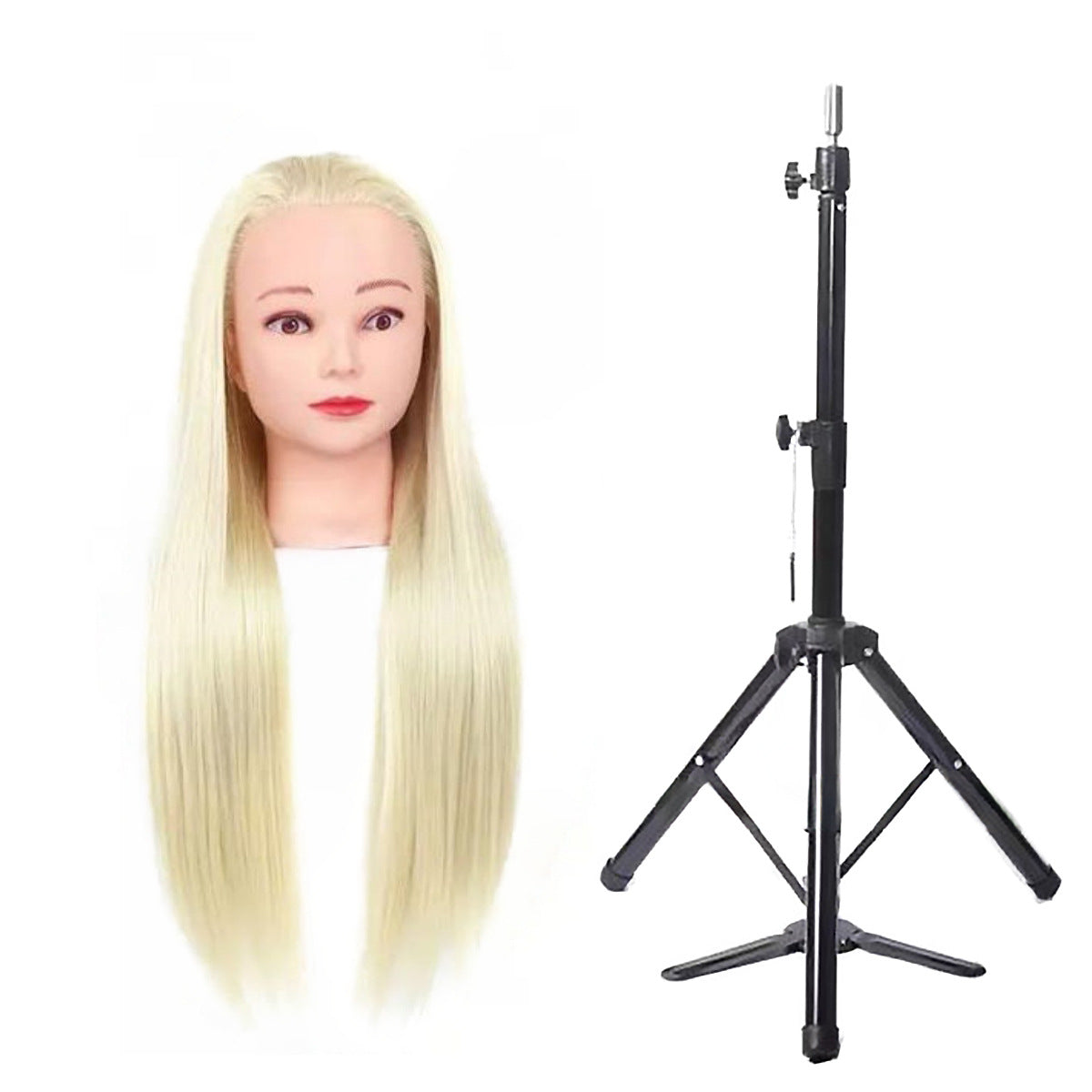 High Simulation Head Hairdressing Beginner Practice Model Barber Other Wig