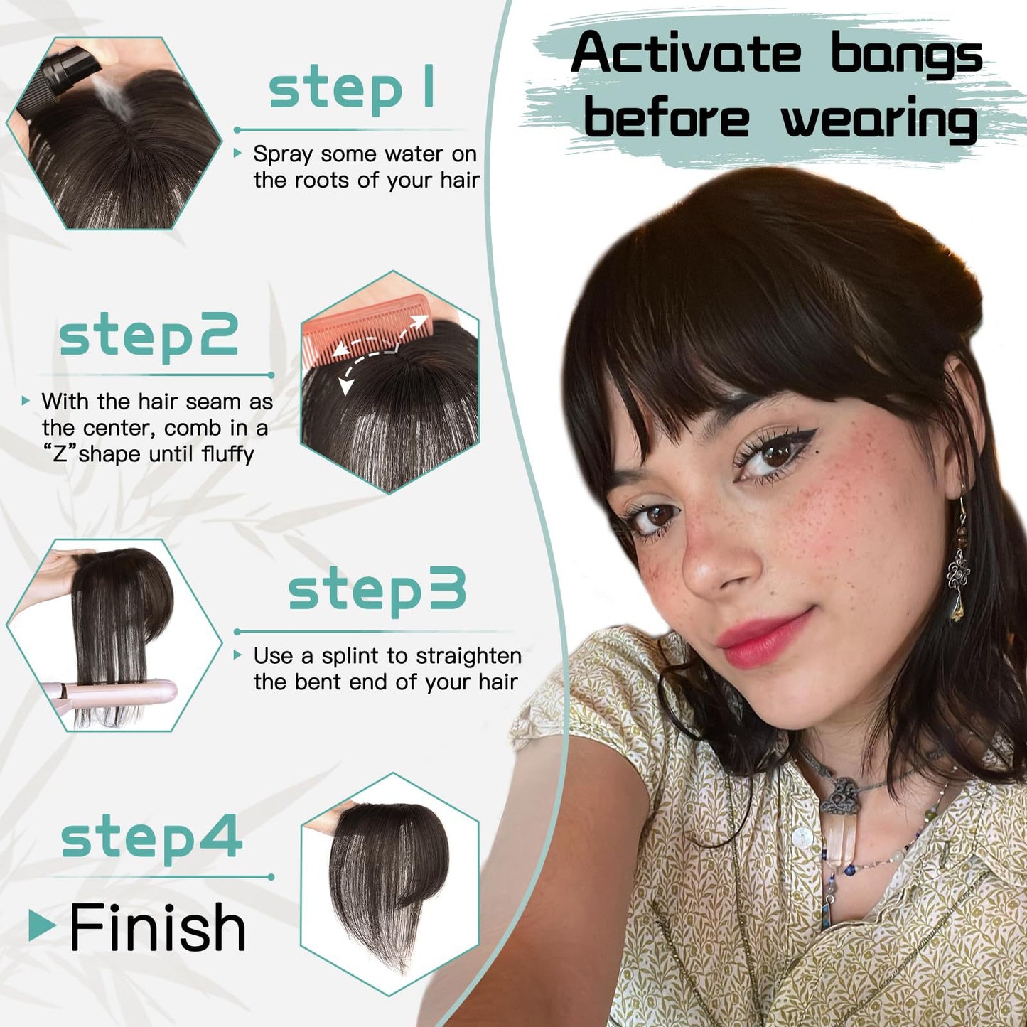 Piece Hand-woven Straight Real Human French Wig