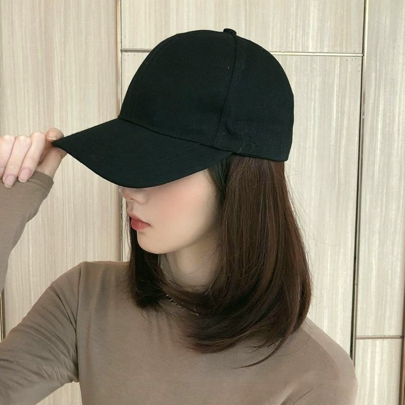 Short Straight Hair Clavicle Inner Buckle Artificial Natural Realistic Daily Other Wig