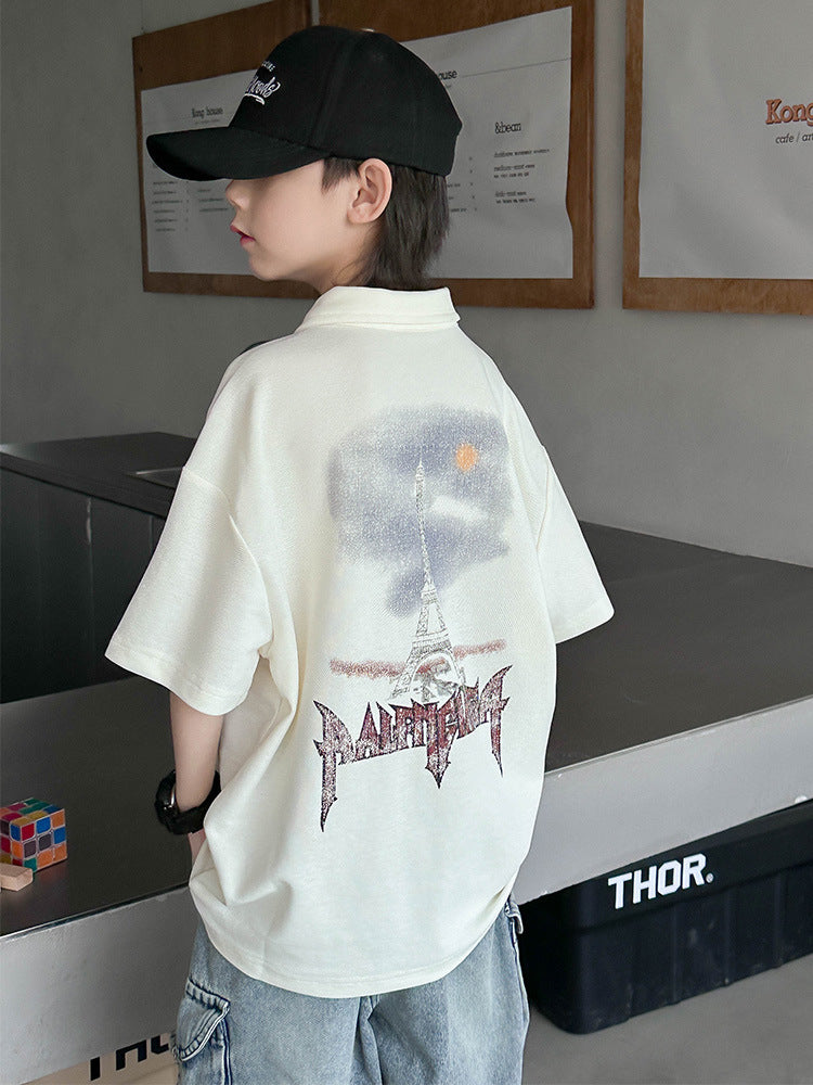 Children's Clothing Summer Casual Loose Thin Top Children's T-shirt