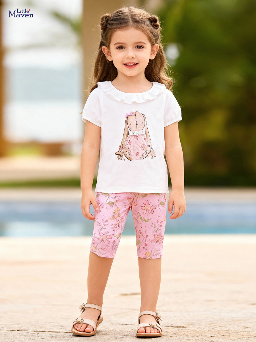 Stylish Children's Cartoon Cute Summer Clothing Children's Suit