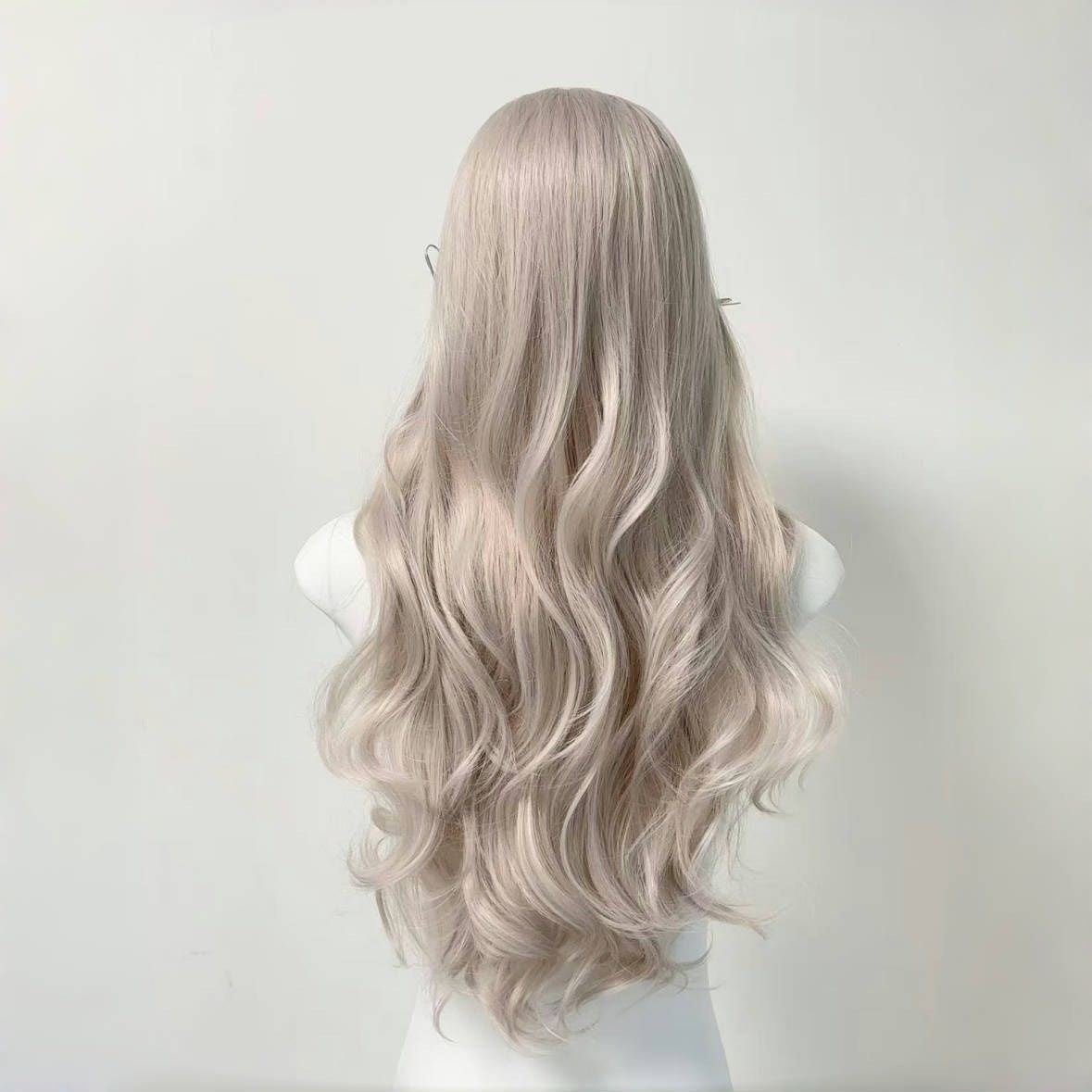 Women's Mid-length Bangs Curly Hair Japonica Rice Wig Long Curls