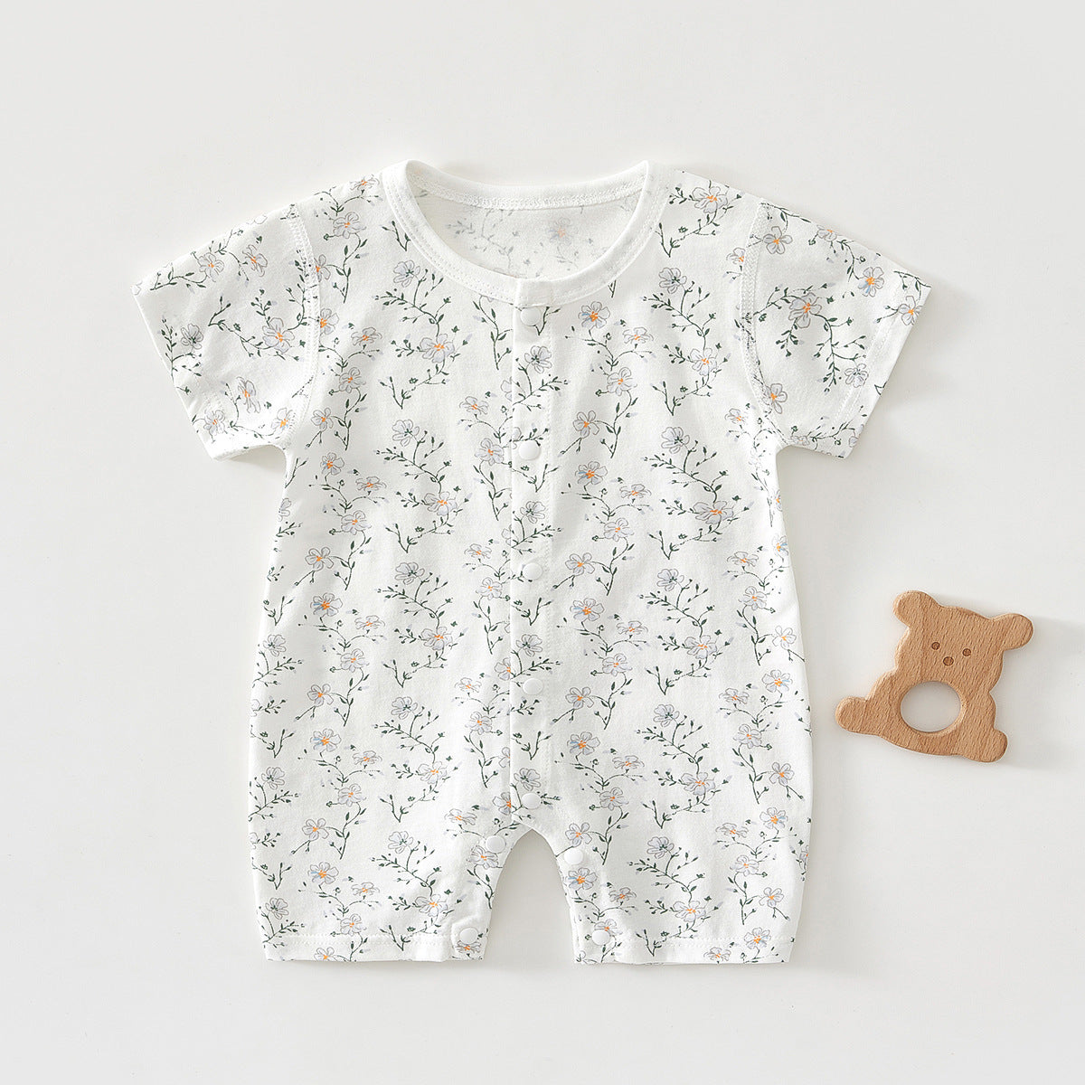 Anyang Clothes Jumpsuit Summer Thin Short Sleeve Air Conditioning Born Jumpsuit, Climbing Suit