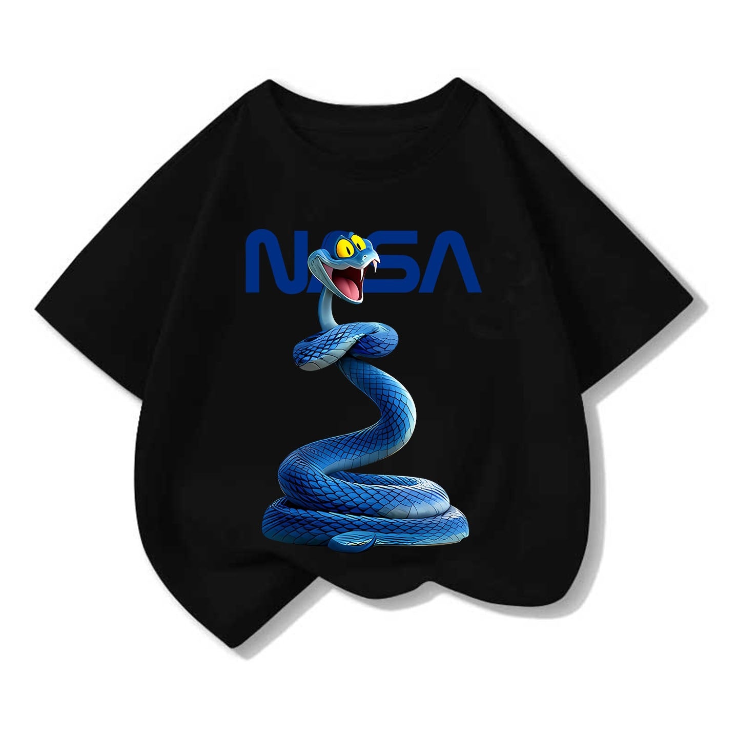 Small Medium Short Sleeve Tide Cotton Round Neck Loose Top Children's T-shirt