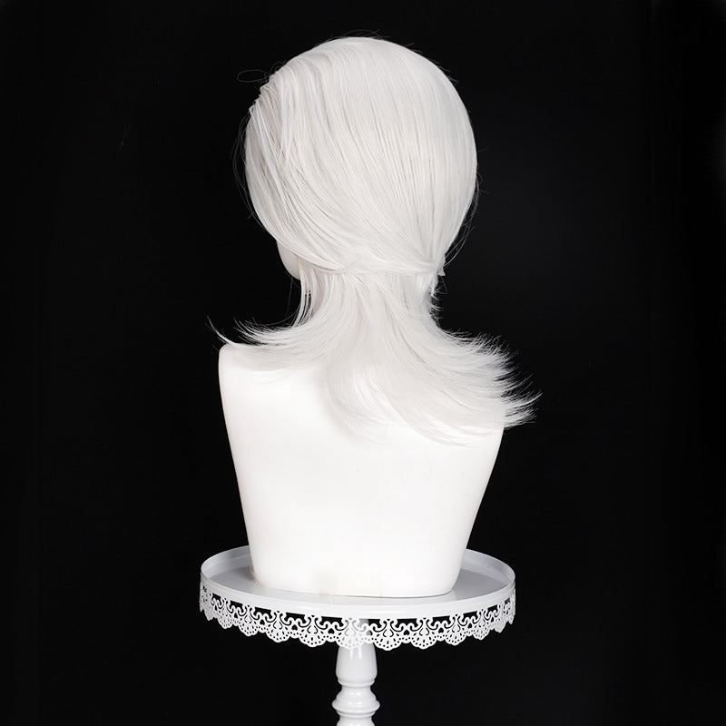 Silk Convex Hero Super Top Big Back Sier White Cos Wig