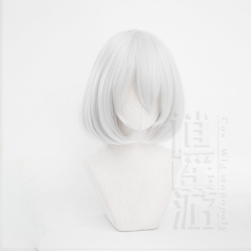Cool Automata Sier White Short Hair Cos Wig