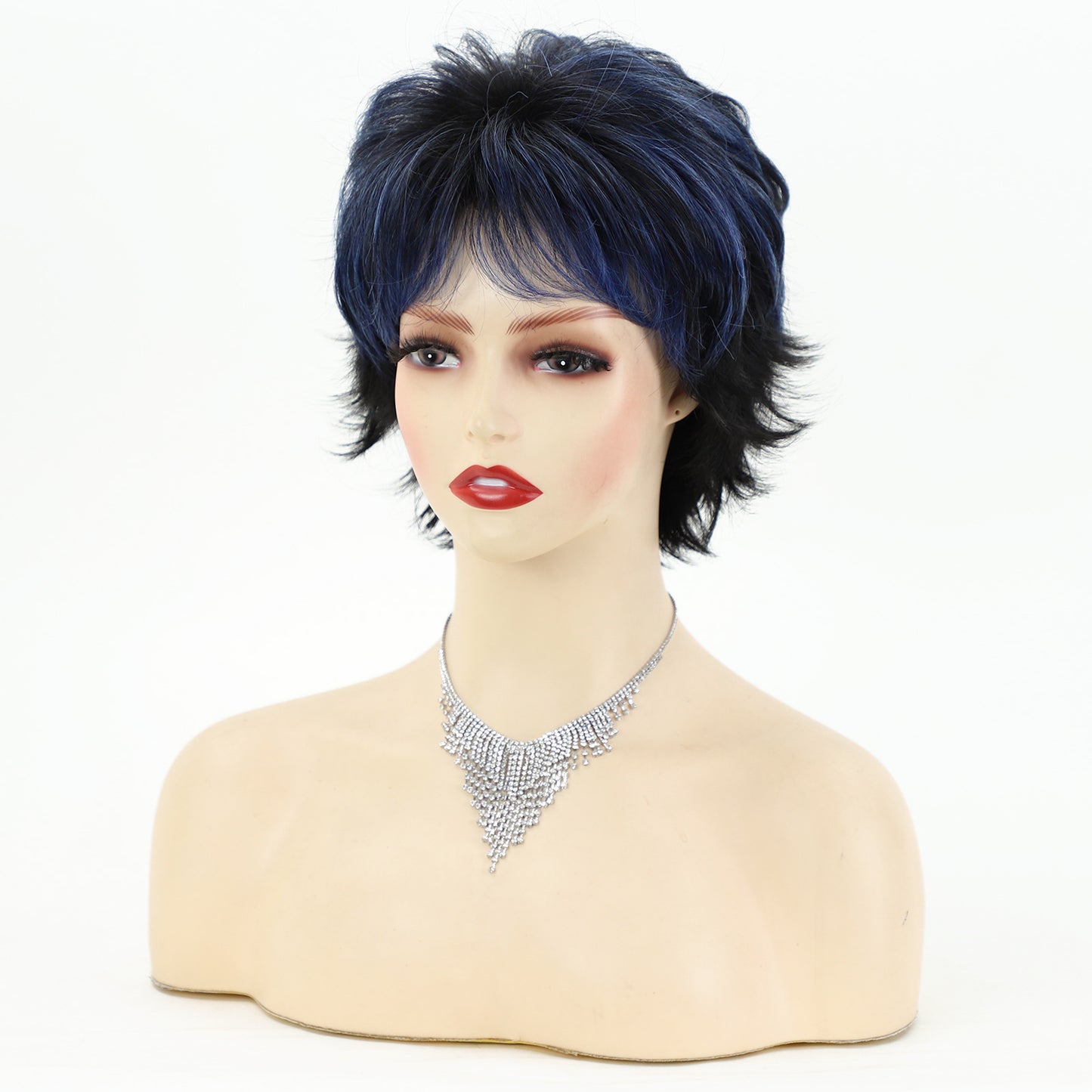 Fashionable Elegant Fluffy Chemical Fiber Female Wig Short Curly Hair