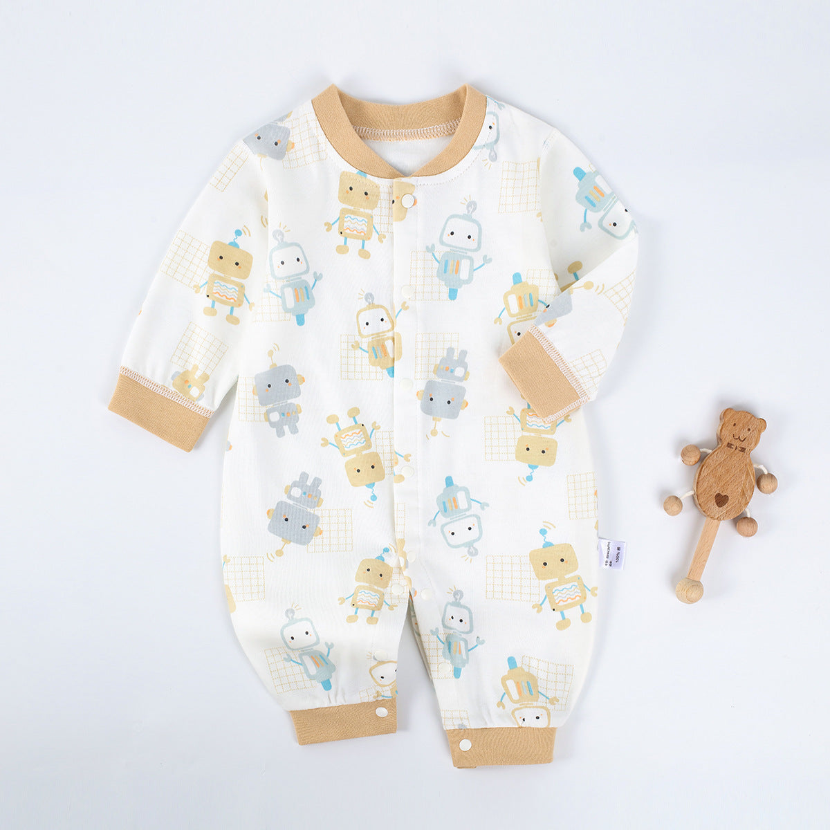 Born Rompers Romper Boy Pure Cotton Jumpsuit, Climbing Suit