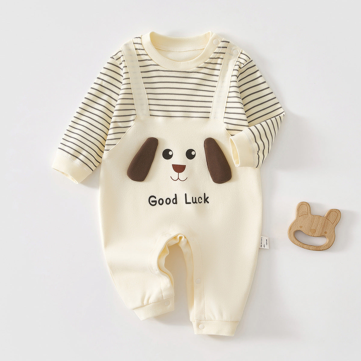 Women's & Men's Infant Long Sleeve One-piece Romper Clothes Born Pure Cotton Cartoon Jumpsuit, Climbing Suit