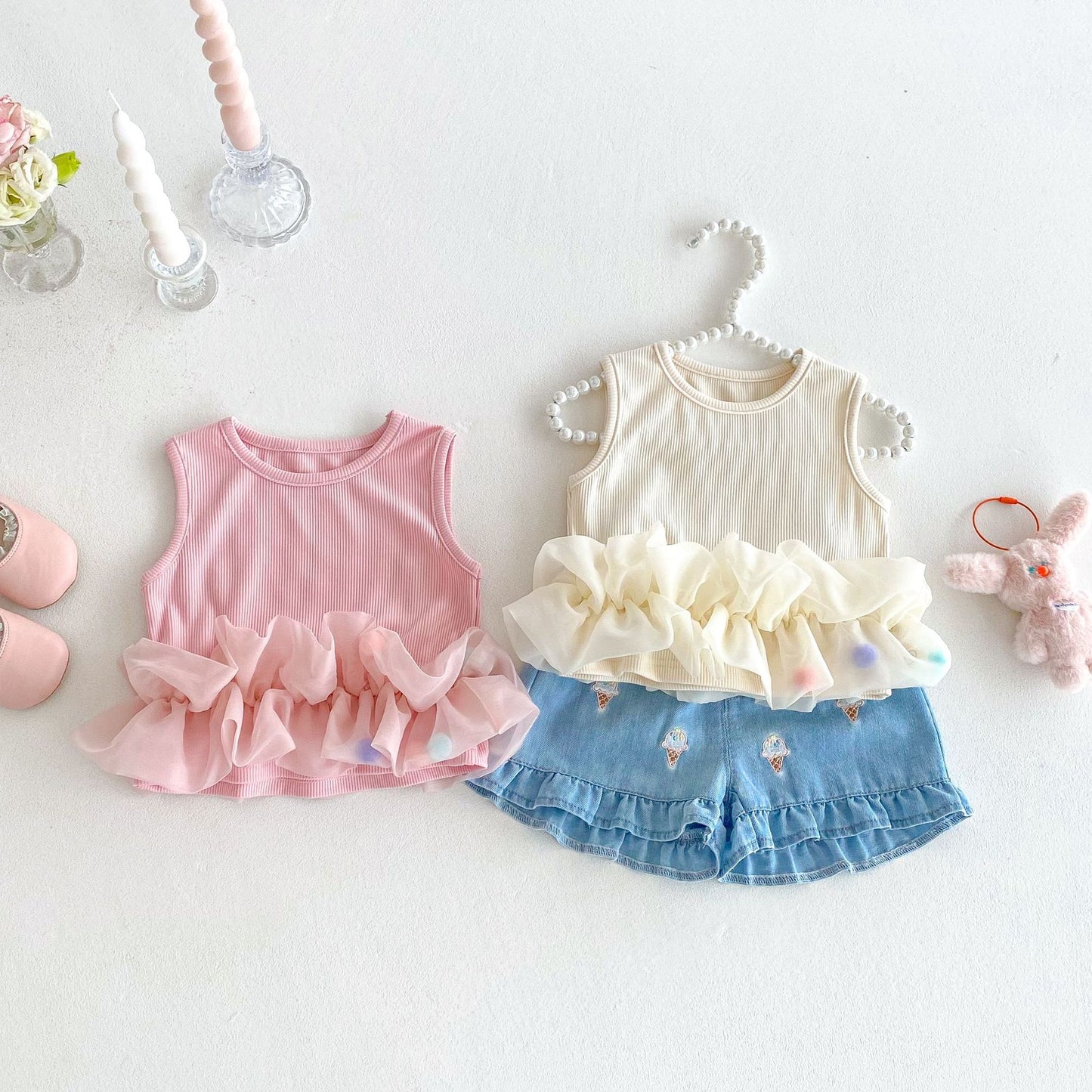 Or Exchange For Mesh Vest Summer Sweet Children's T-shirt