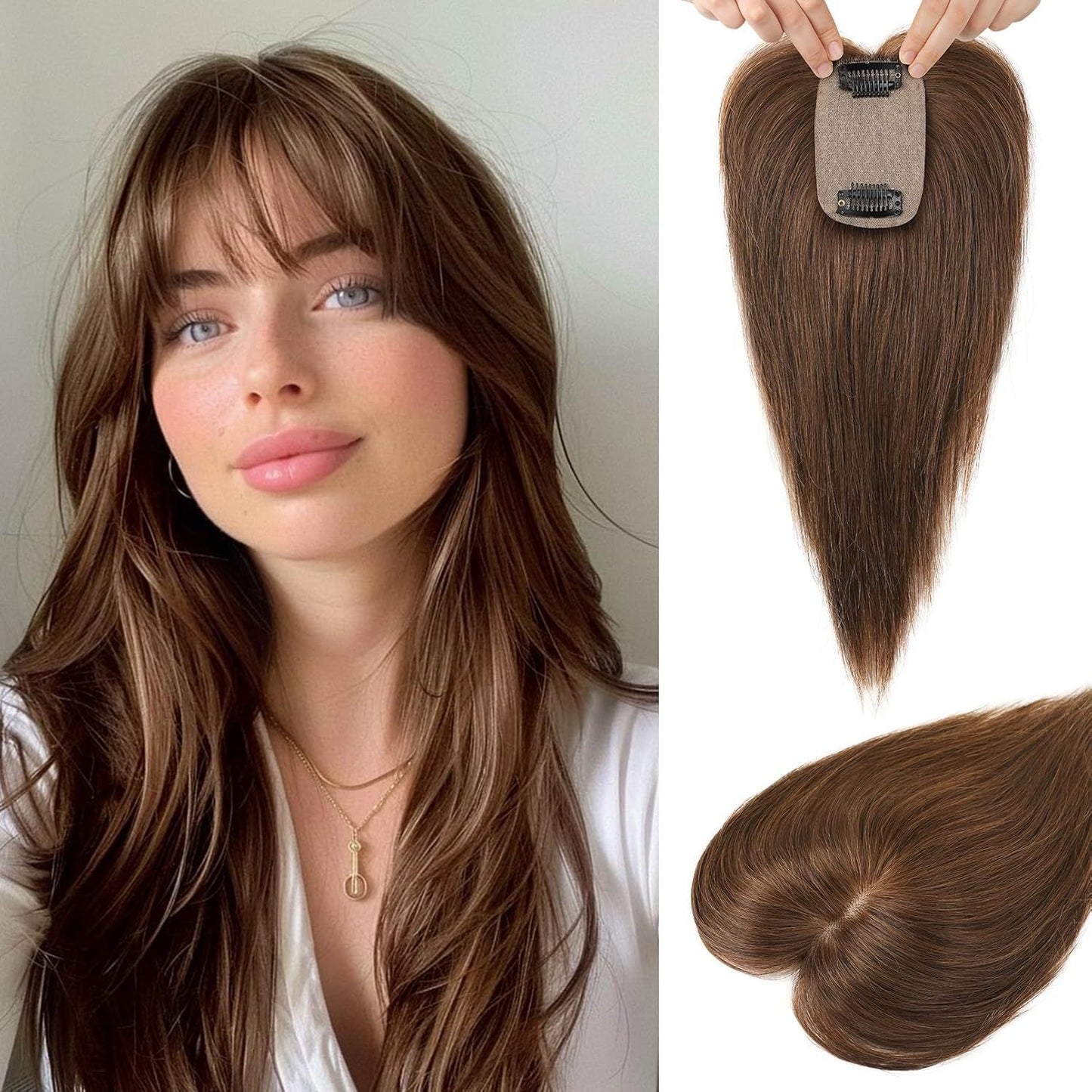 Hair Supplementing Piece Real Human Golden Other Wig