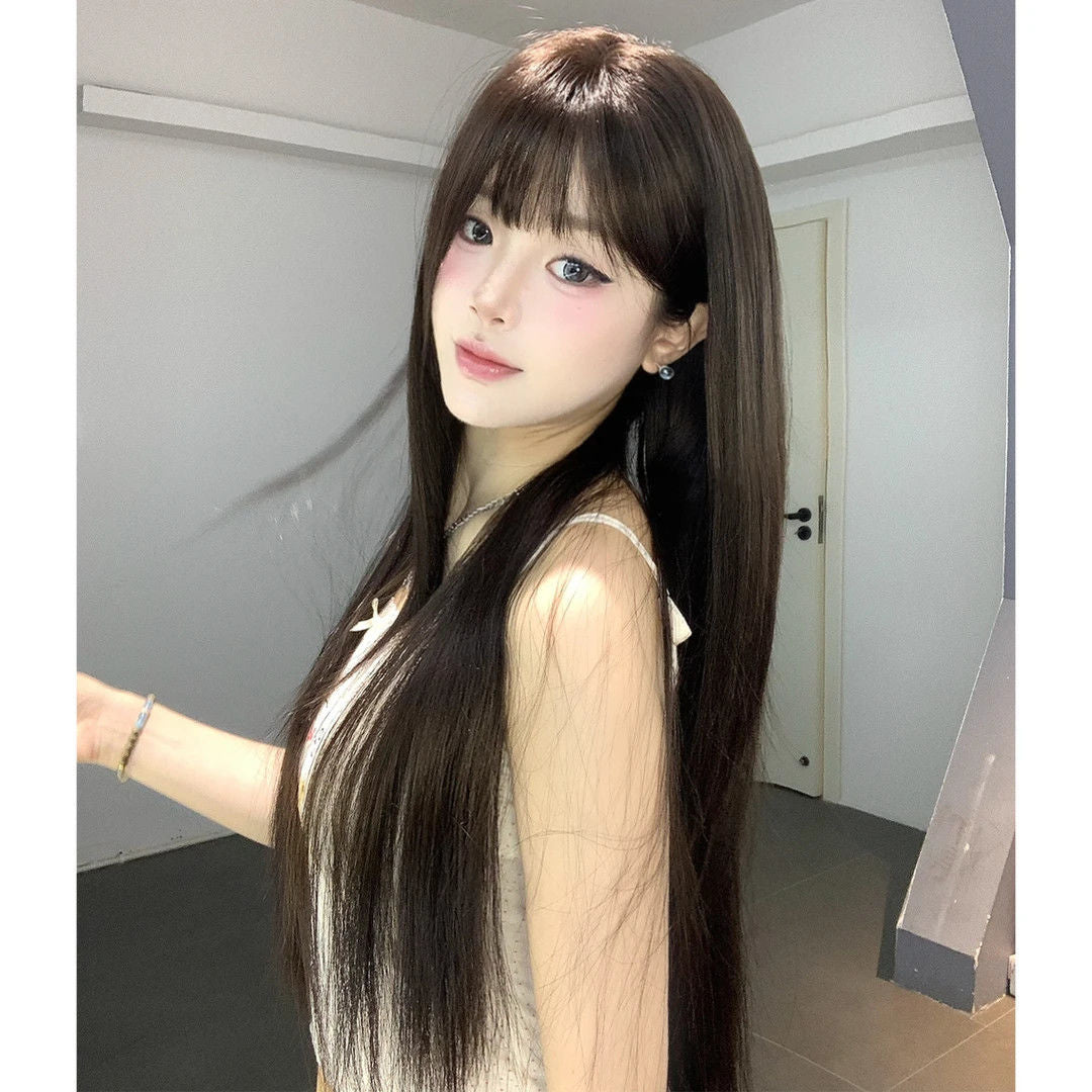 Generation Goddess Female Upgrade Hair Fashion Inner Buckle High Level Long Straight Wig