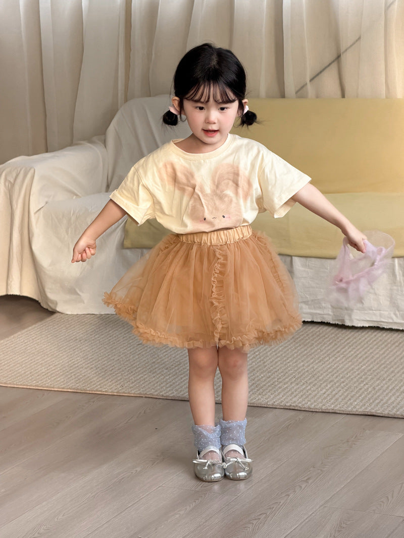 Children's Summer Clothing Cartoon Digital Printing Cute Children's T-shirt