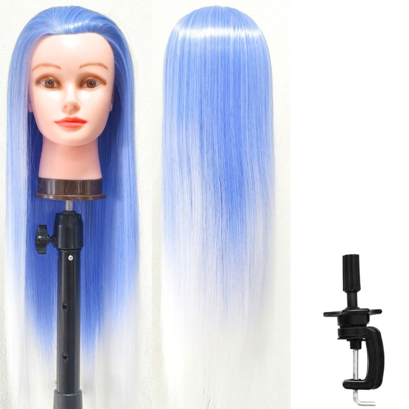 Model Head Practice Hairdressing Hair Cutting Teaching Mock Other Wig