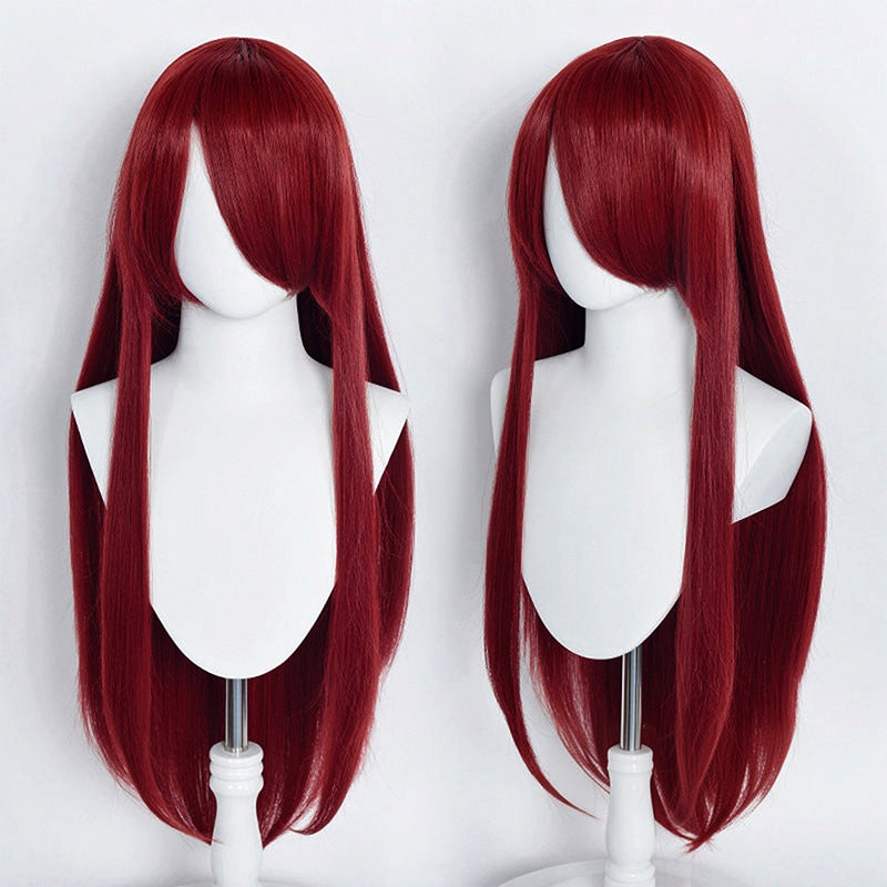 Universal Straight Hair Long Bangs Colorful Cos Wig
