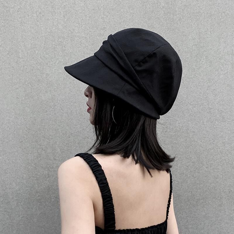 Women's Hat Summer One-piece Band Fashionable Hooded Wig Short Straight Hair