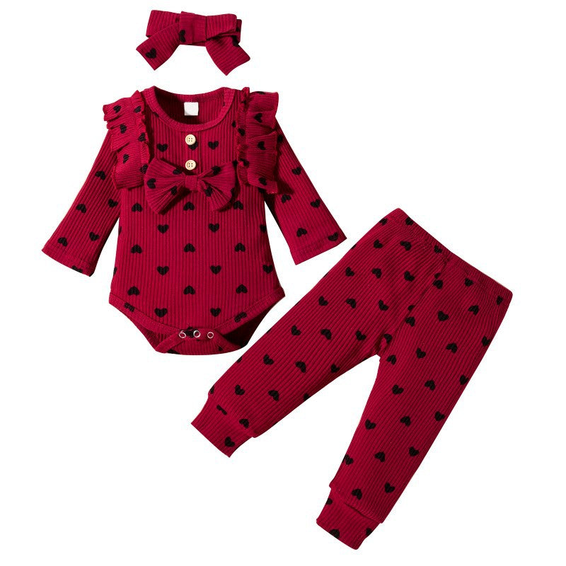 Hair Band Cotton Stripe Resistant Princess Jumpsuit, Climbing Suit