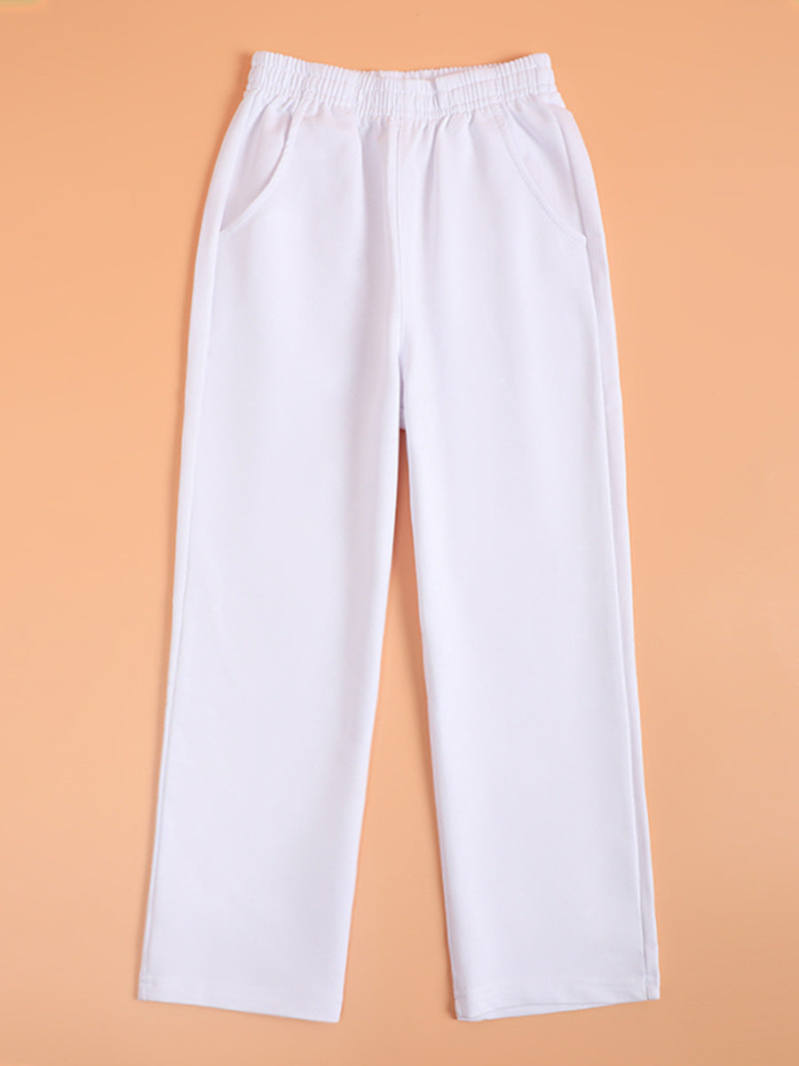 Children's Straight Elastic Waist Boys Performance Costume Four Primary Secondary School Children's Pants