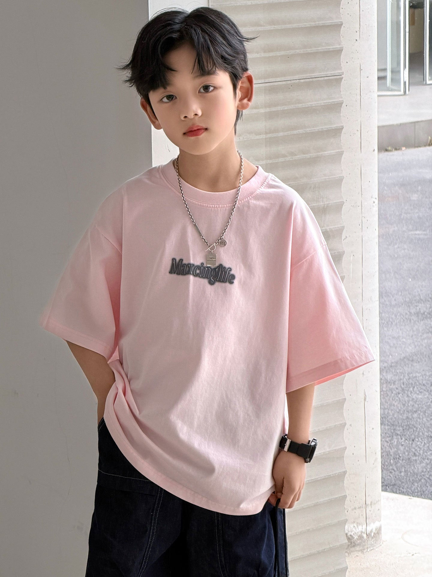 Children's Clothing Boy's Short-sleeved Medium Large Korean Boys Summer Thin Children's T-shirt