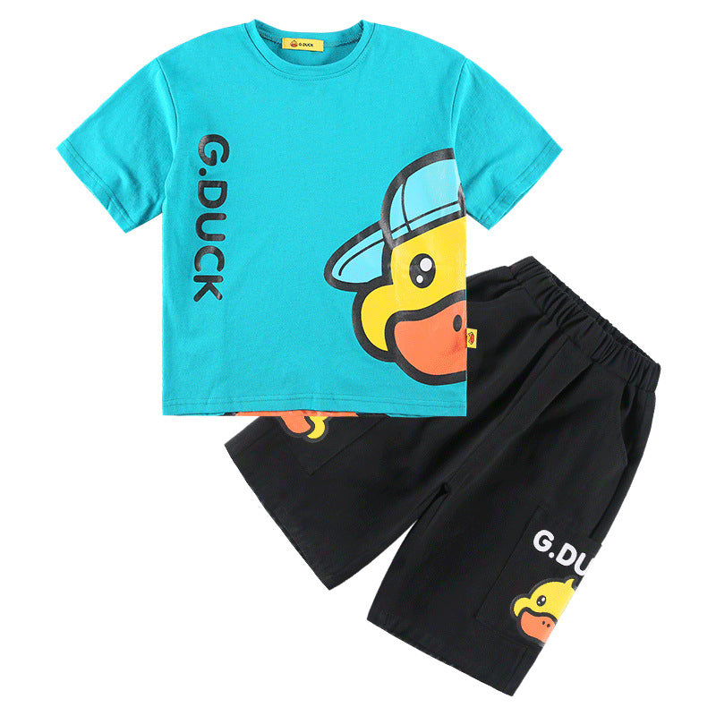 Handsome Fashionable Korean Style Middle Big Sports Children's Suit