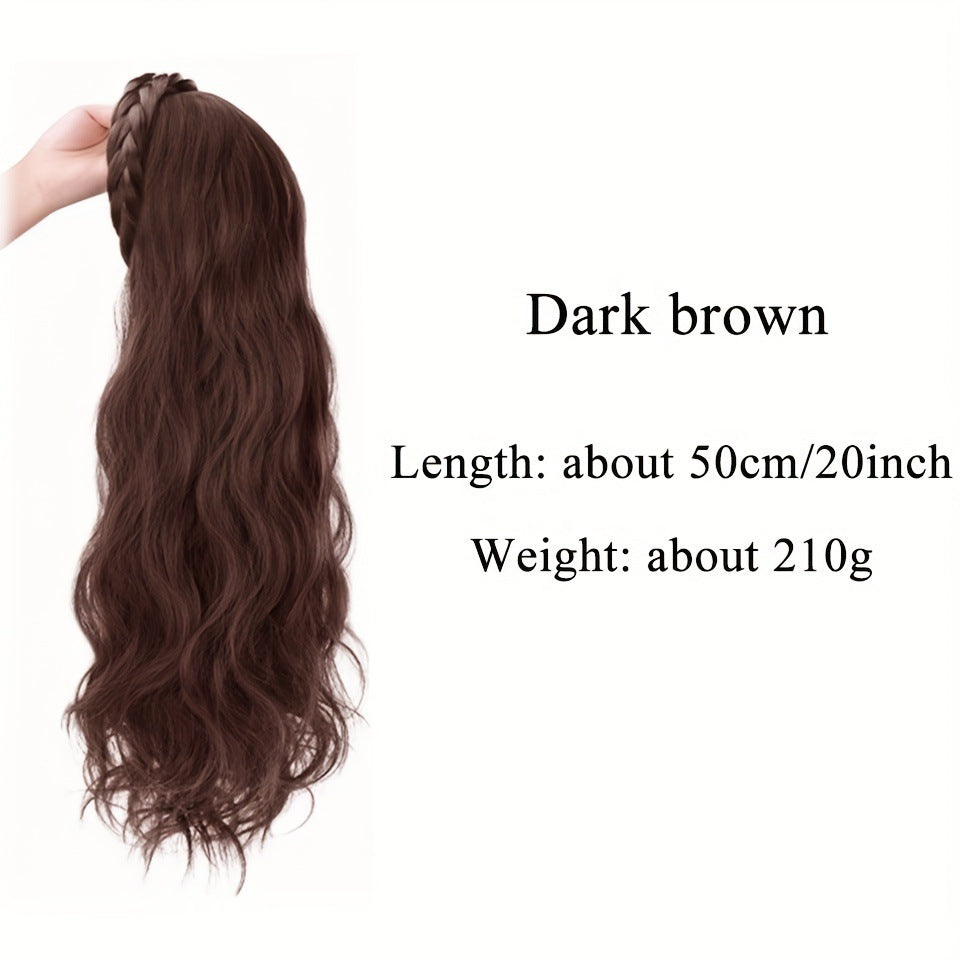 Female Hair Hoop One Curly Water Ripple Artificial Wig Long Curls
