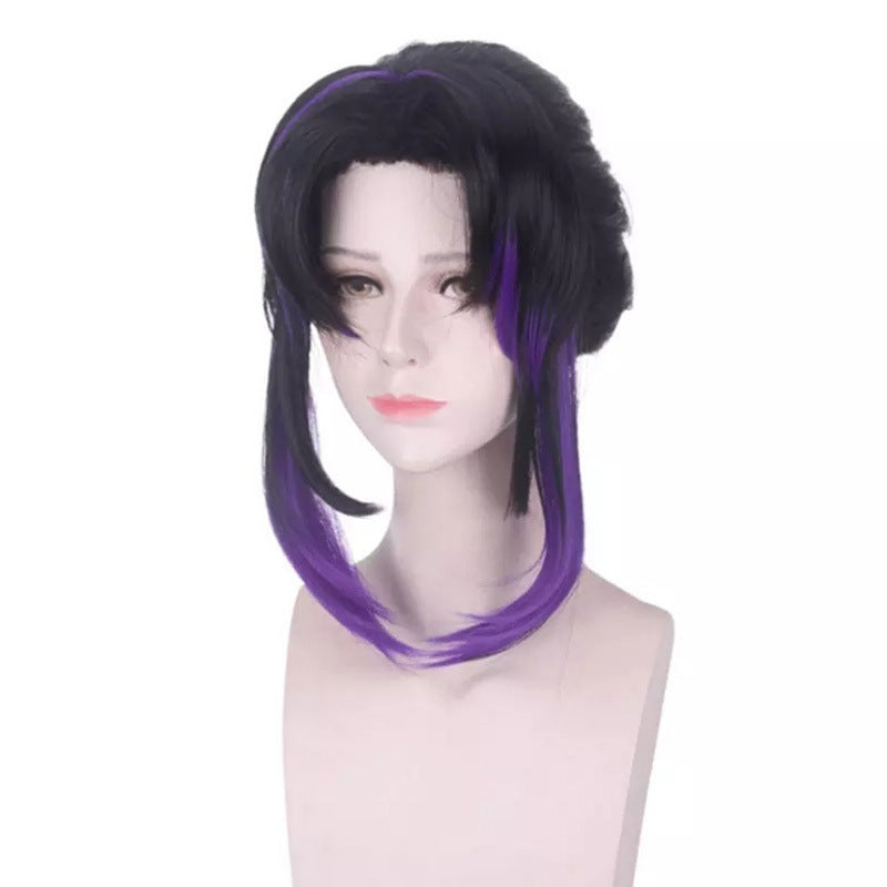 Anime No Butterfly Bear Little Worm Column Gradient Purple High Cos Wig