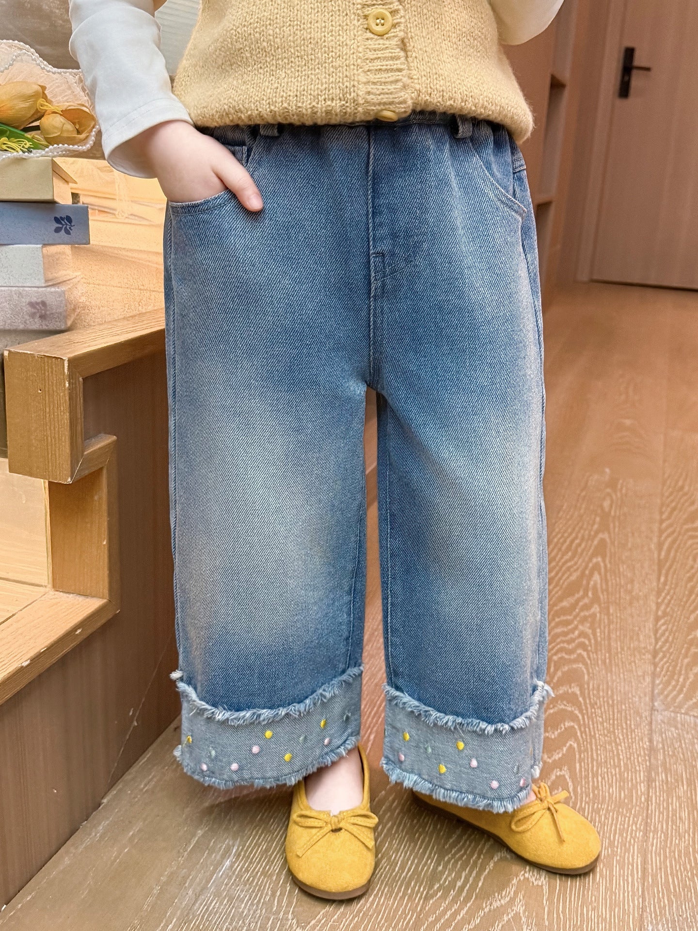 Children's Jeans Spring Clothes Outer Wear Children's Pants