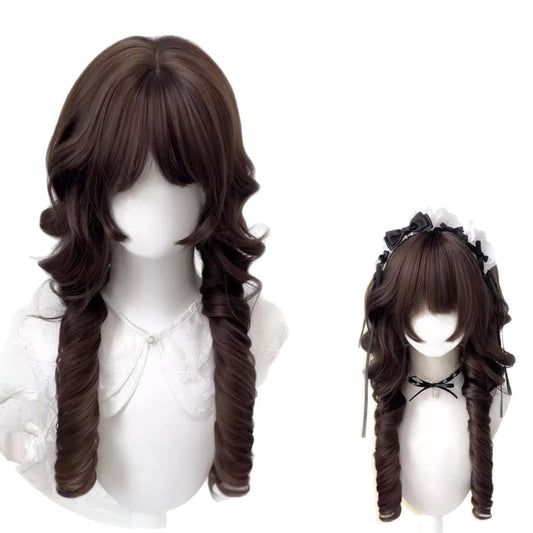 Little Bear Jellyfish Roll Princess Hairstyle Short Sideburns Sweet Cute Wig