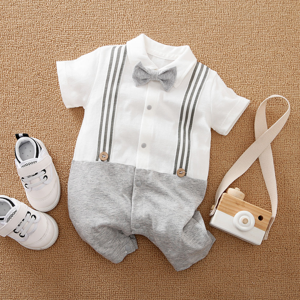 Class Gentleman Romper One Year Old Celebration Dress Jumpsuit, Climbing Suit