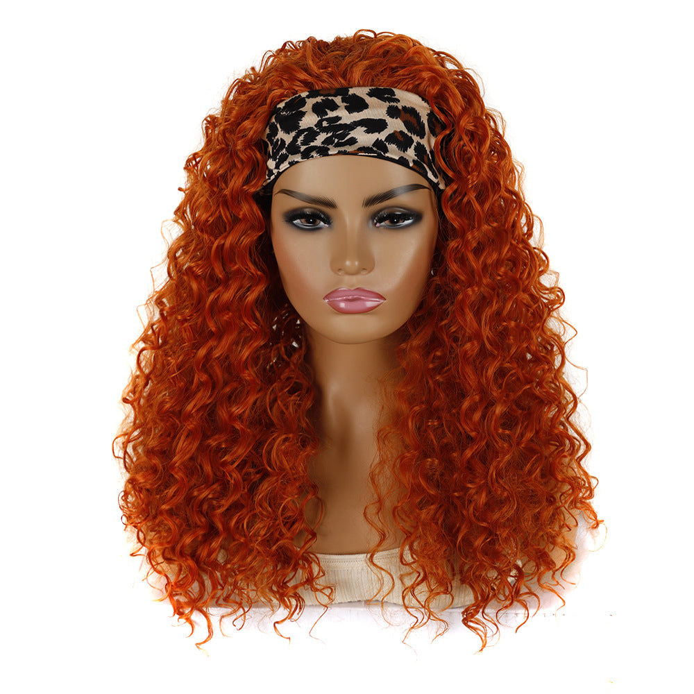 Band Head Cover Export Curly Roll Chemical Wig Long Curls