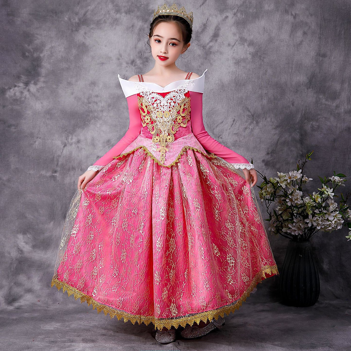 Princess Sleeping Beauty Western Style Birthday Children's Dress