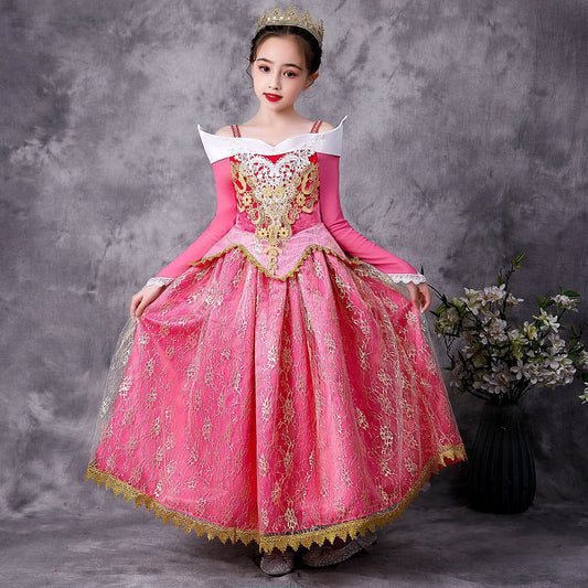 Princess Sleeping Beauty Western Style Birthday Children's Dress