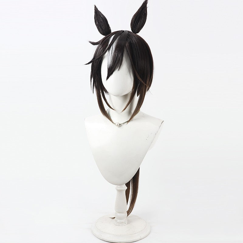 Free Man Horse Racing Golden Journey Cos Wig