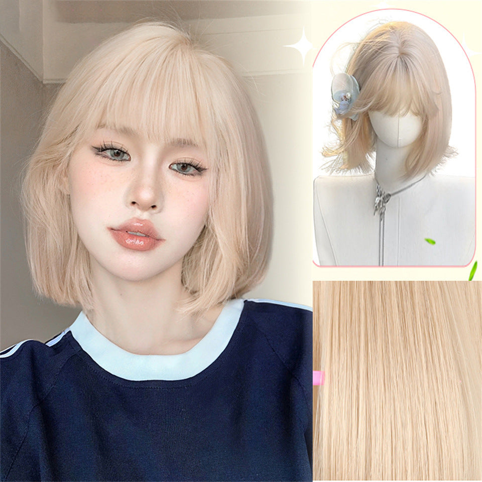 Women's Natural Fluffy Realistic Small Curls Artificial Wig Short Curly Hair