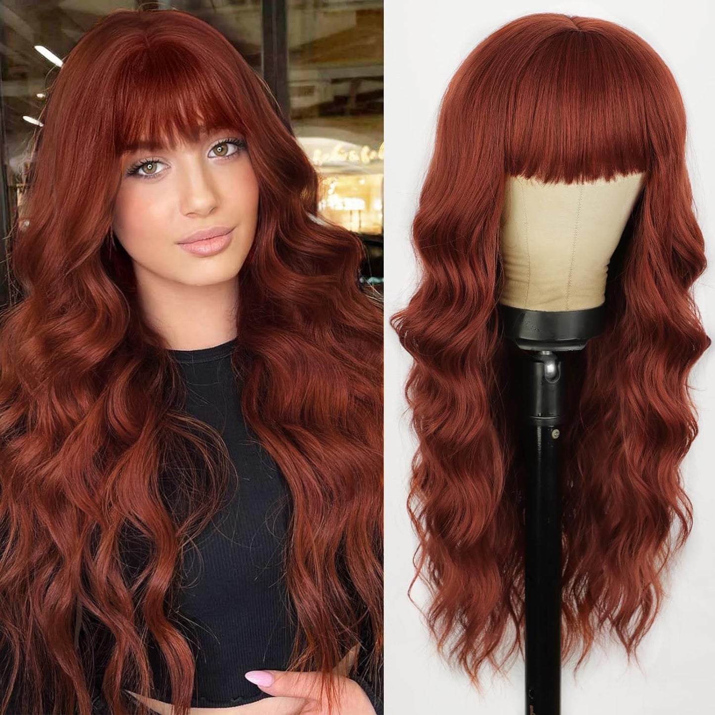 Women's Natural Fluffy Big Wave Curly Hair Wig Long Curls