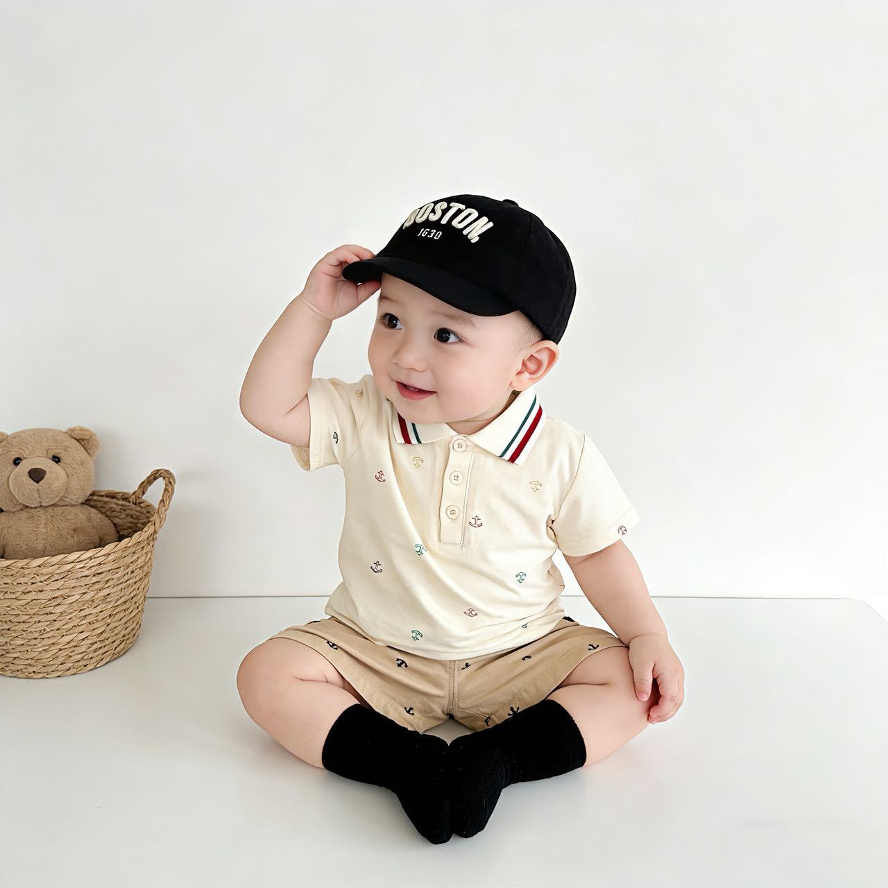 Infants Romper Summer Born Boys Short-sleeved Shirt Children's T-shirt
