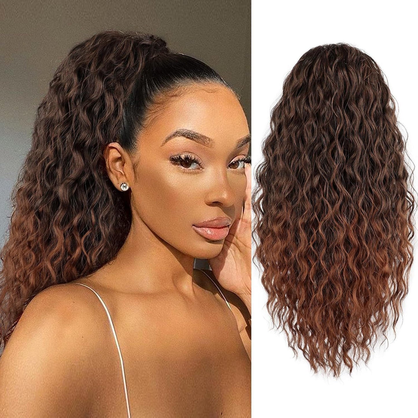Hair Extension Small Volume Fluffy Drawstring Wig Ponytail