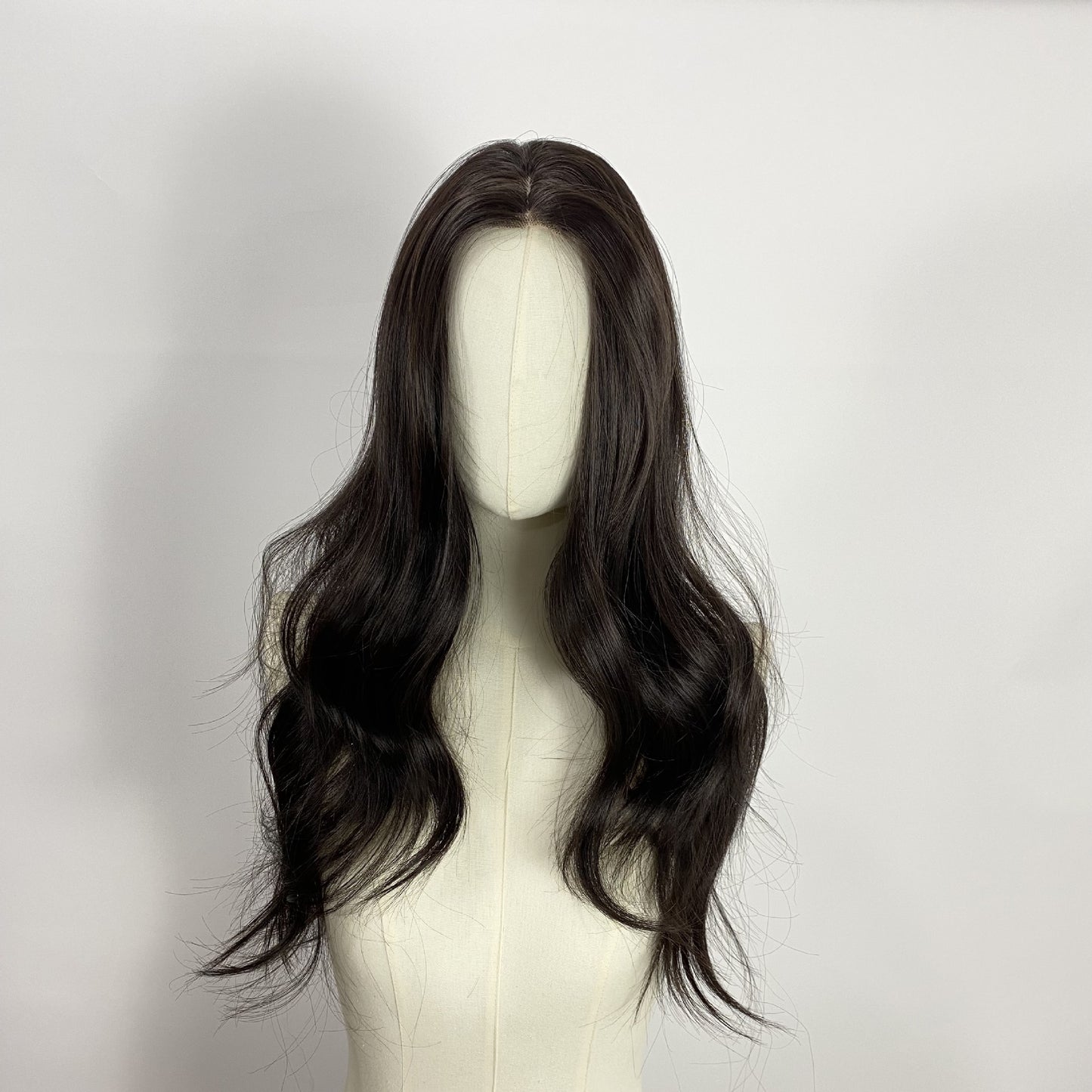Front Lace Full Hair Type Gradient Black Head Long Straight Wig