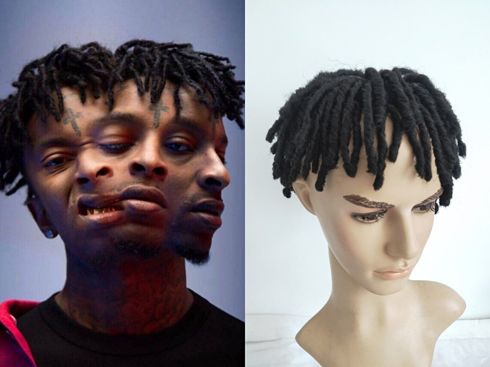 Men's Hot Dreadlocks Pullover Exaggerated Modeling Performance Foreigners Wig Short Straight Hair