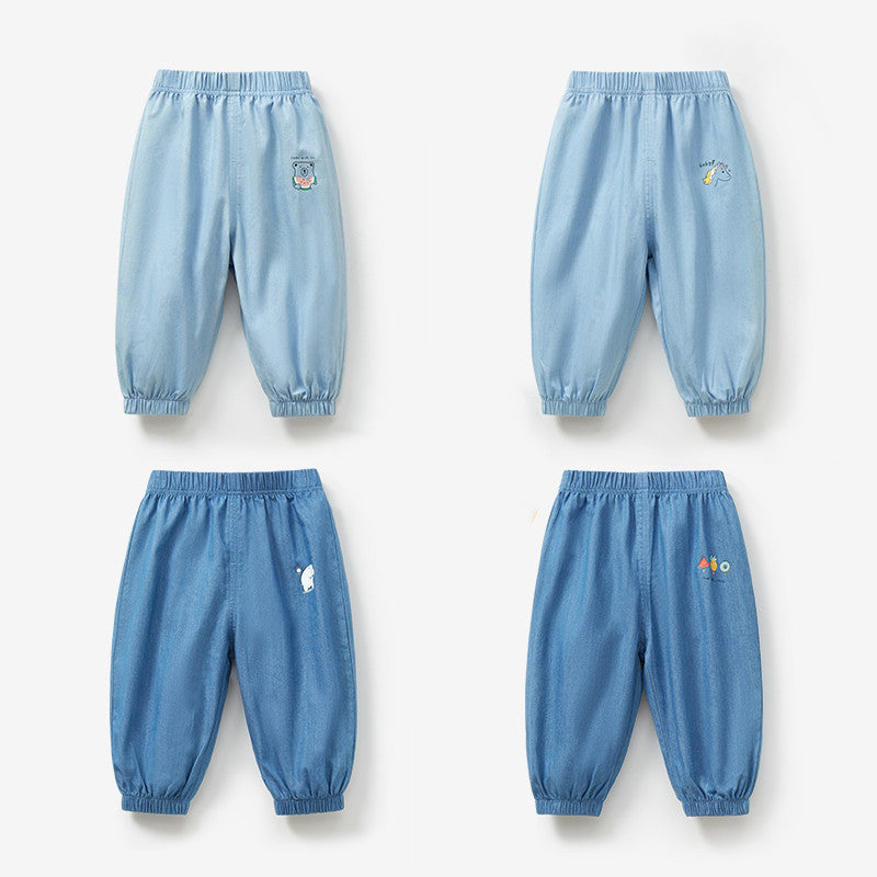 Children's Summer Thin Jeans Toddler Clothing Trousers Children's Pants