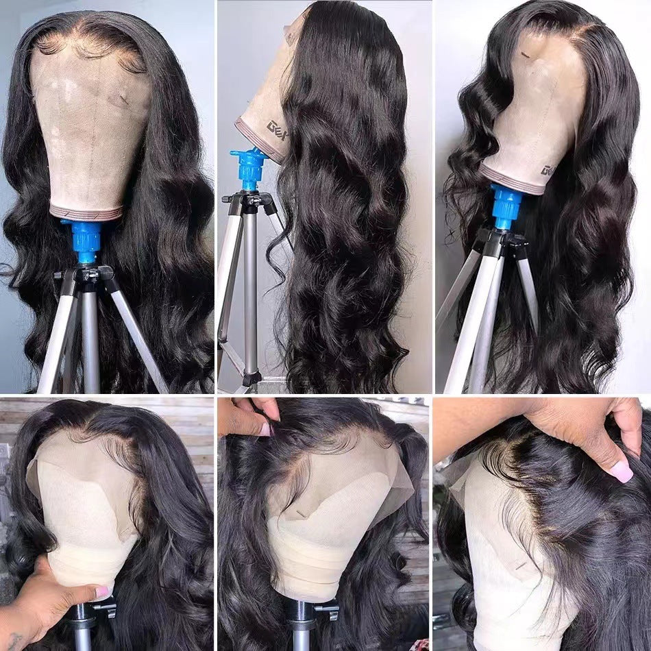 Unique Women's Front Lace Big Wave Wig Long Curls