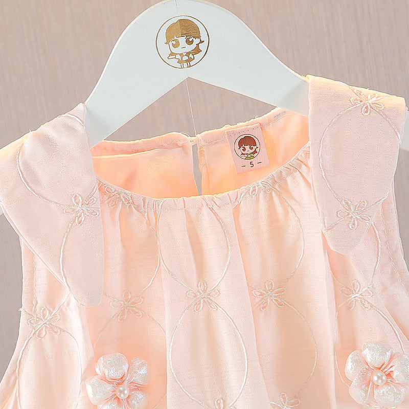 Summer Little Fashionable Vest Princess Skirt Children's Dress