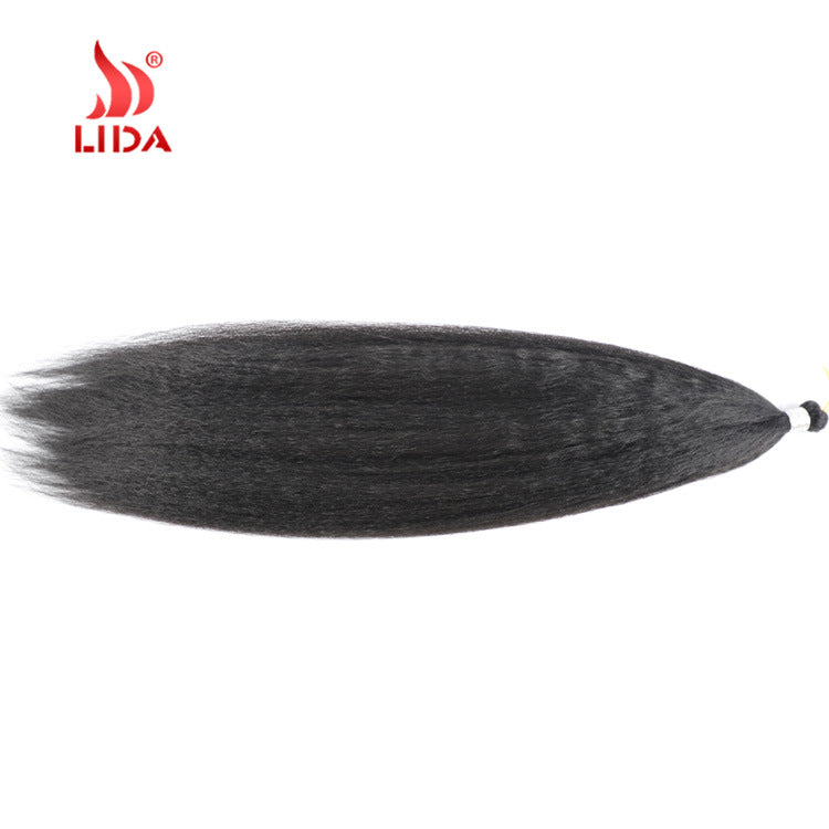 Creative Chemical Fiber Crochet Fluffy Hair Long Straight Wig